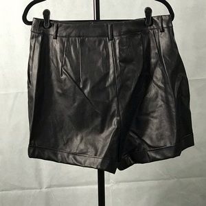 High waisted faux leather shorts from EXPRESS!